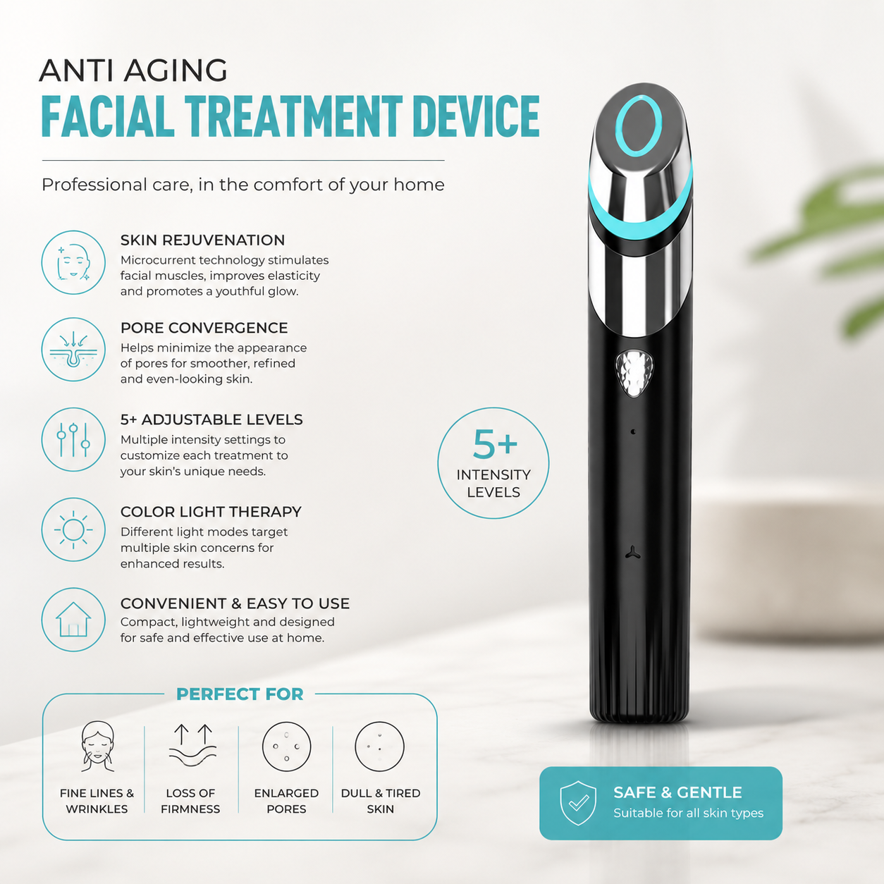Microcurrent Skin Rejuvenation Device